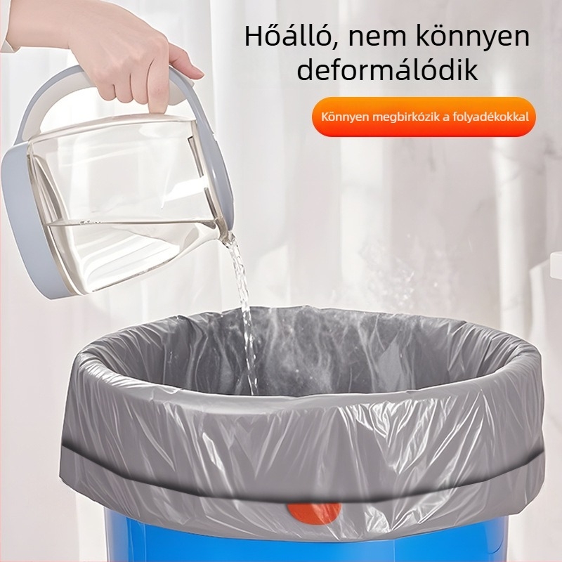 Nagy húzózáras szemeteszsák háztartási használatra, megvastított, konyhai szemeteshez, 20L/30L/40L