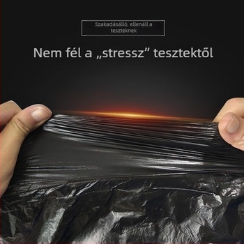 Fekete háztartási szemeteszsákok 50×60 cm, tekercsben, perforált, extra vastag, 120 db