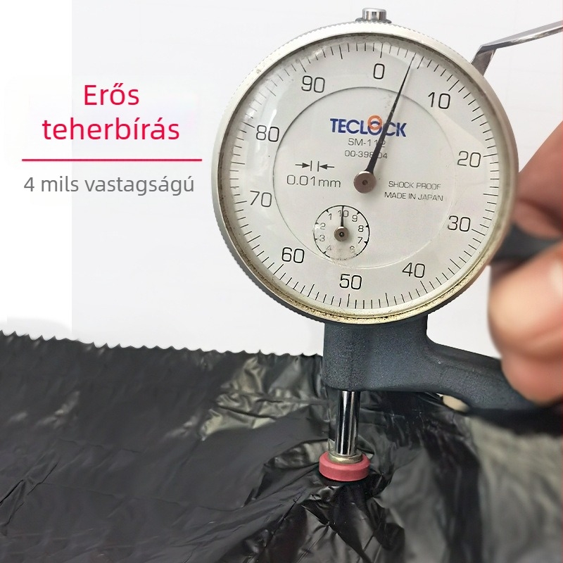 Konyhai szemeteszsákok húzózsinórral, vastagítottak, nagy kapacitásúak, tekercses típus, automatikus zárás, otthoni használatra
