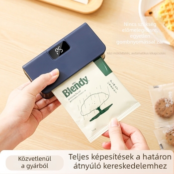 Mini újratölthető záró készülék, hordozható kávézáró, kézi nyomású teához és nassolnivalókhoz