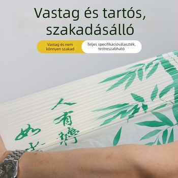 Húzózsinóros szemeteszsákok háztartási és kereskedelmi használatra, elég vastag anyagból és szakadásállósággal