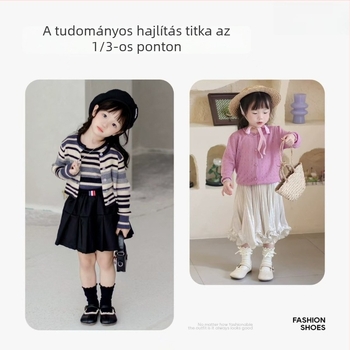 Gyerekeknek hercegnő cipő, puha talp, Velcro-zárás, lányoknak, 2026 tavasz–ősz