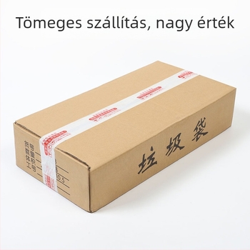 Színes egyszerhasználatos szemeteszsákok, vastagított kivitel, lapos nyílású, fekete műanyag zacskók háztartásban, konyhában, ingatlankezelésben és szállodákban