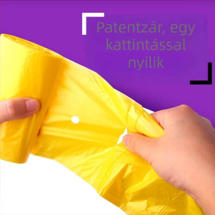 E-Clean szemeteszsákok könnyen téphetők, sík szájú, köthetők, egyszer használatos, vastag és tartós