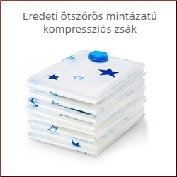Aina vákuumos tömörítő zsák, vastagított nagy méret a paplanok és ruhák tárolására, egy darabos kiszerelés, helytakarékos és zárható