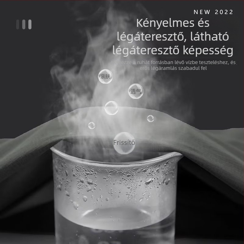 Férfi nyári könnyű, laza szabású munkaruha-ing, fekete, plusz méret, rövid ujjú
