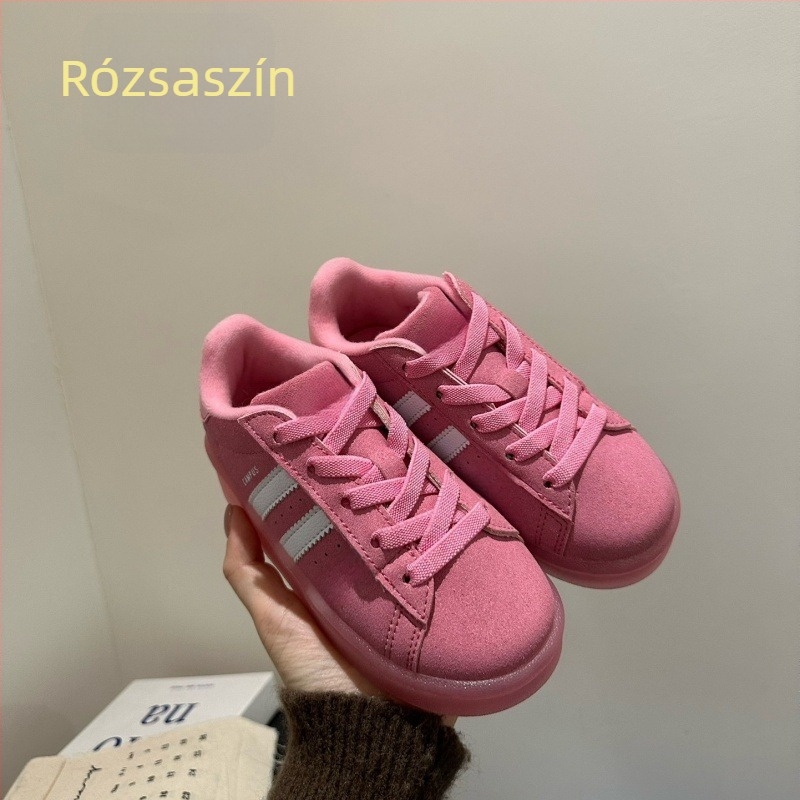 LED világító gyerekcipő AJ1-stílusú, Velcro-pánttal, mindennapi sportcipő