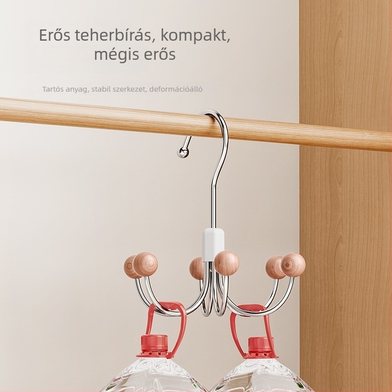 Hatkarú forgó akasztó ruhákhoz, táskákhoz és alsóneműkhöz – multifunkcionális tároló