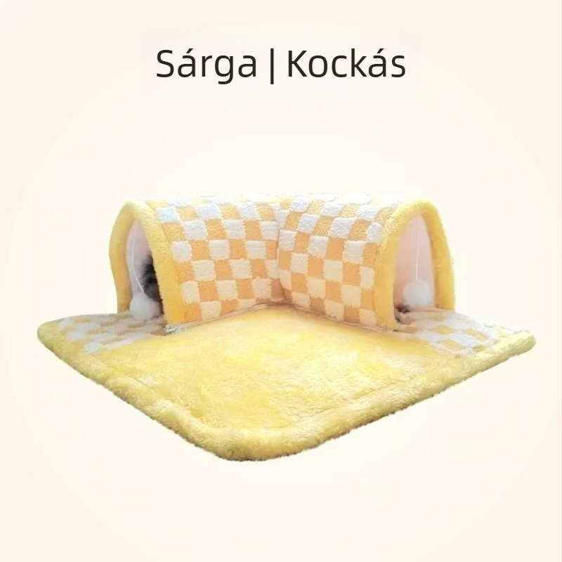 Macska alagútfészek - zárt menedékház minden évszakra, télen melegen tartja a macskákat