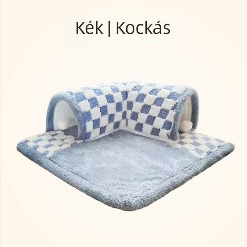 Macska alagútfészek - zárt menedékház minden évszakra, télen melegen tartja a macskákat