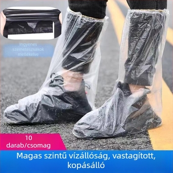 Csúszásmentes cipővédők gyerekeknek, vízálló magas szárú csizmavédők, kopásálló és vastagított kivitel, univerzális gyerekeknek való esőcsizmához és vízicsizmához