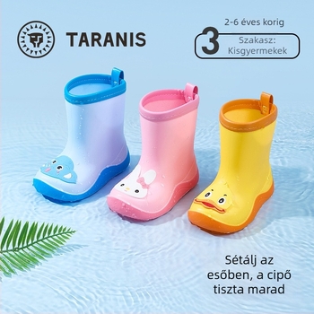 TARANIS gyerek esőcsizma, új modell, négy évszakos, puha talpú, csúszásmentes, uniszex