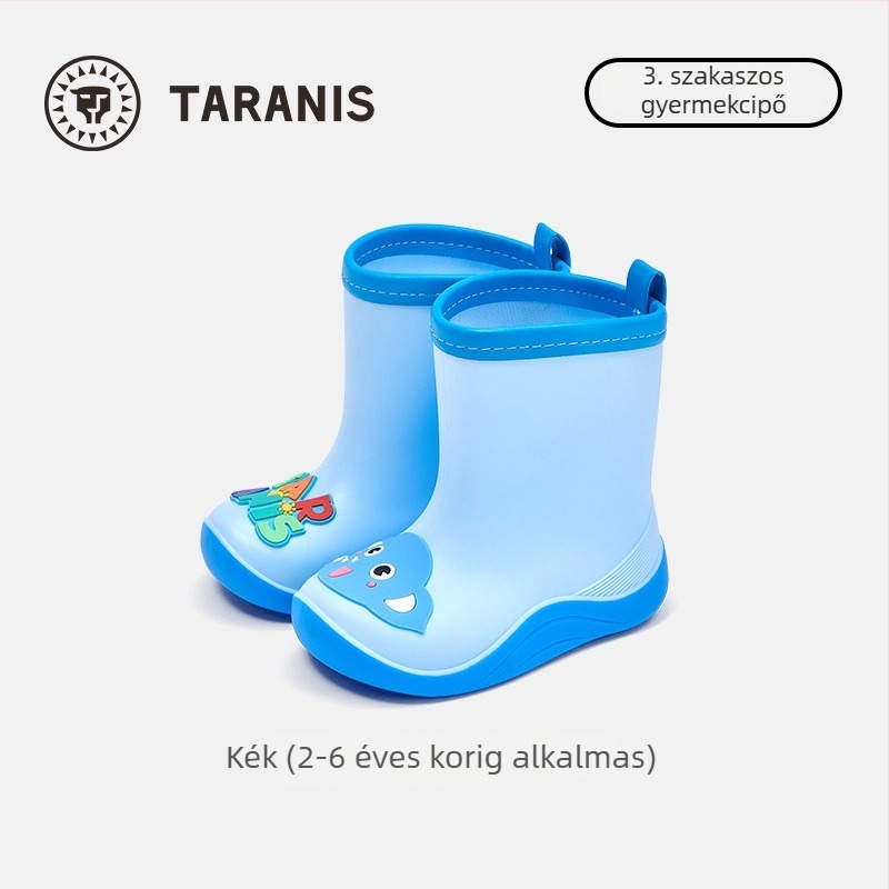 TARANIS gyerek esőcsizma, új modell, négy évszakos, puha talpú, csúszásmentes, uniszex