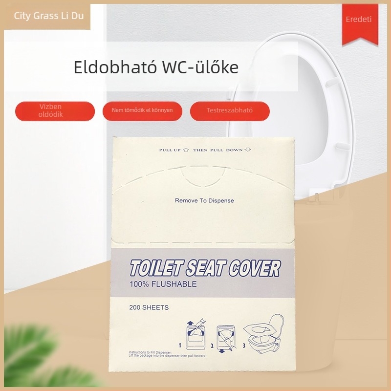 Vízben oldódó egyszer használatos vécéülőpárna