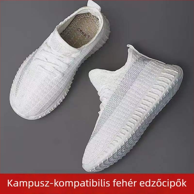 Gyerekeknek készült nyári 2025 sportcipő — lélegző Flyweave felsőrész, puha PVC talp, uniszex, hétköznapi cipő