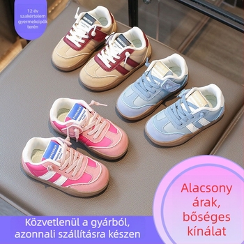 Gyerekeknek szóló sportcipő Velcro-záródással, fleece-béléssel, uniszex, ősz, 1–6 éveseknek