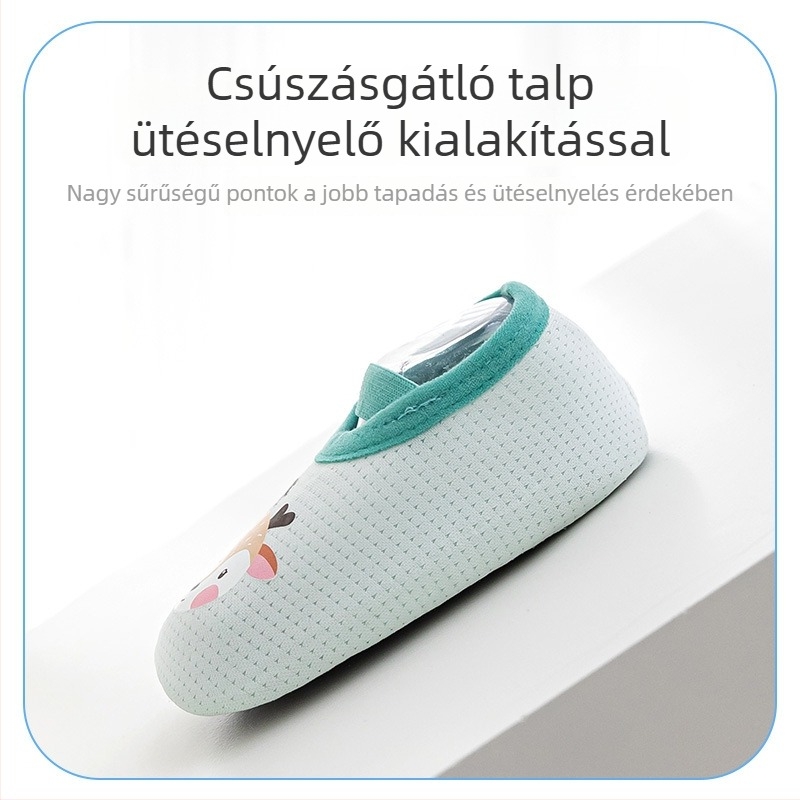 Légáteresztő hálós felső, belső puha talppal és csúszásmentes talppal, kisbabáknak és kisgyermekeknek