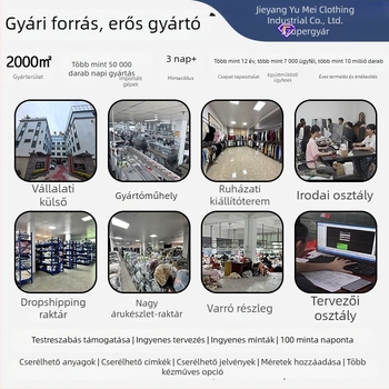 Férfi polo-stílusú kötött pulóver gallérrel és félcipzárral, lazán szabott, hosszú ujjú, ősz-tél