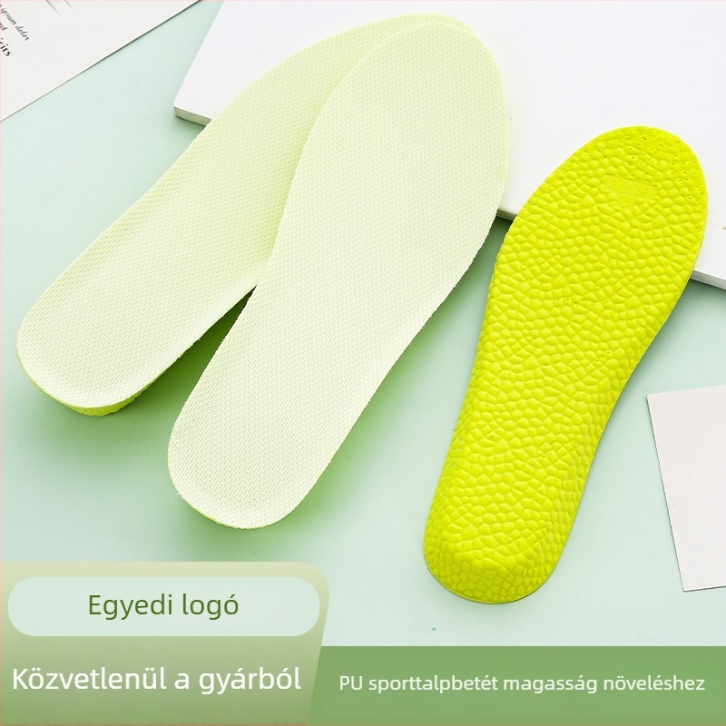 Magasságnövelő talpbetét bakancsokhoz, uniszex, izzadságot felszívó, szagtalanító, ütéscsillapító, láthatatlan belső magasságnövelő betét