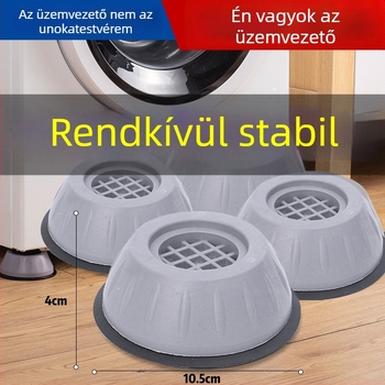 Mosógép rezgéscsillapító és csúszásmentes alátét, 8 cm magas; nedvességálló dob-alap hűtőhöz, 10 cm láb, csúszásmentes párna