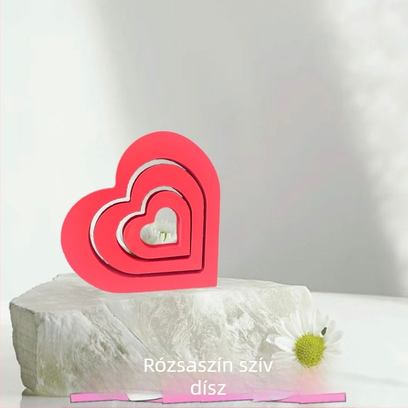 LOVE betűkből készült fa dísz Valentin-napra és esküvőre – szerelem dekoráció, DIY kreatív