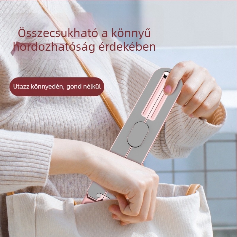 Alumíniumötvözetes laptop-tartó, állítható magasságú és összecsukható kivitelű, hatékony hűtésért