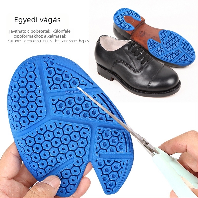 DIY vágható talptapasz gumiból, badmintonhoz – méhsejt-textúrájú csúszásmentes sarok