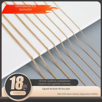 999 ezüst kulcscsont-nyaklánc Chopard lánccal, hosszú, egyszerű, uniszex, 41–50 cm