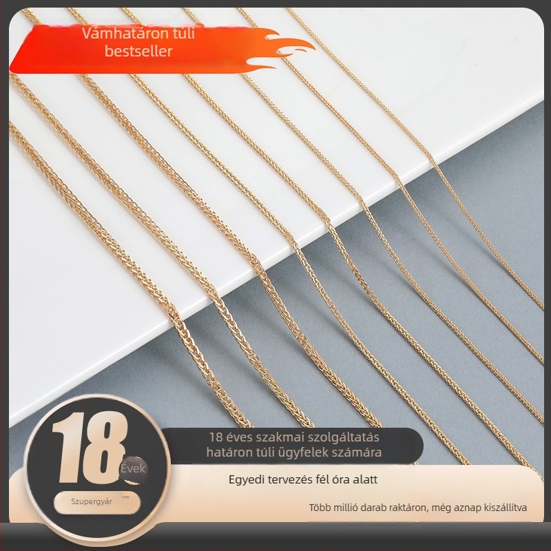 999 ezüst kulcscsont-nyaklánc Chopard lánccal, hosszú, egyszerű, uniszex, 41–50 cm
