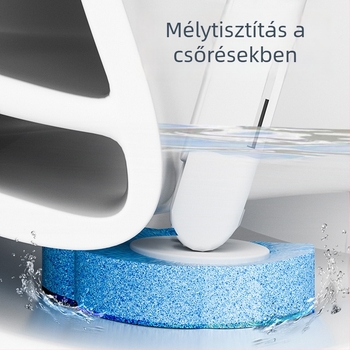 Egyszer használatos vécé-kefe otthoni használatra, falra szerelhető, cserélhető fejű