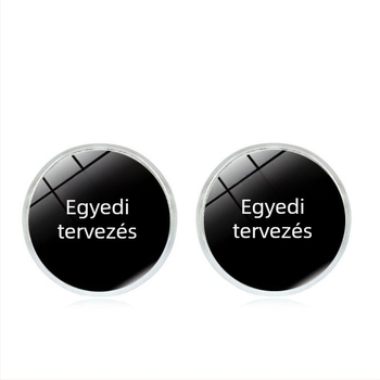 Time Gem női fülbevalók, kézzel készített geometrikus ezüst fülbevalók