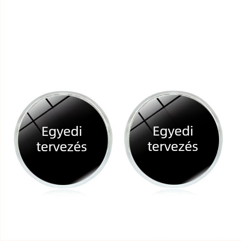 Time Gem női fülbevalók, kézzel készített geometrikus ezüst fülbevalók