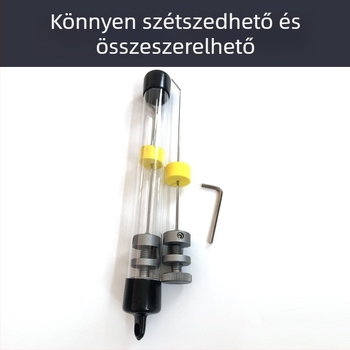Rozsdamentes acél tűtartó horgászathoz, alumínium alapú talppal és leválasztható horog-eltávolítóval