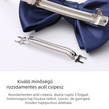 Koreai stílusú női professzionális hajdíszek: masni, hajháló és hajcsat