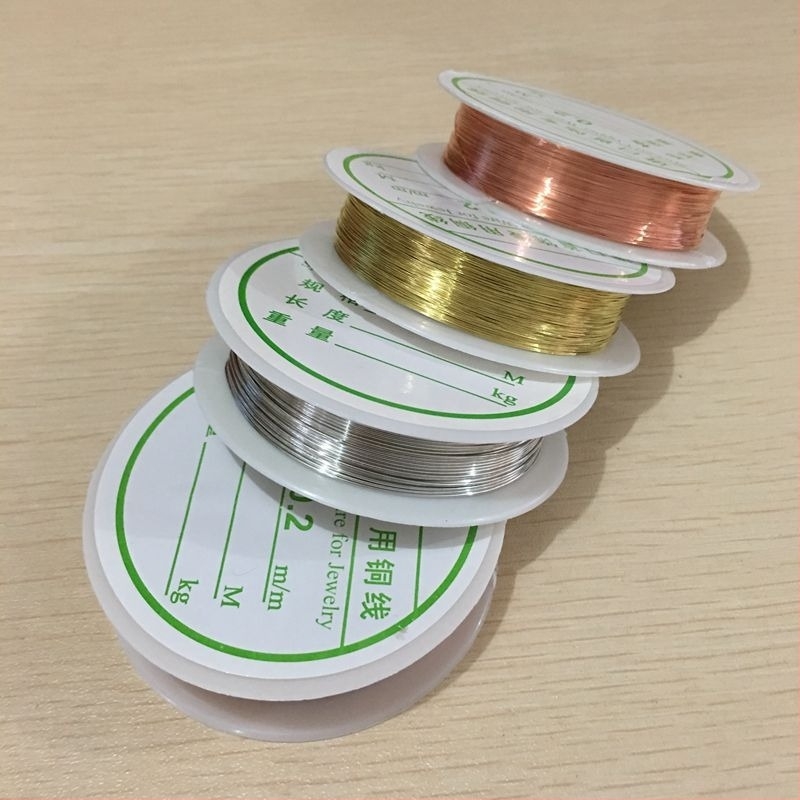 Rézdrót ékszerkészítéshez, DIY formázódrót arany és ezüst árnyalatokban, anyagok kézműves gyöngyözéshez.