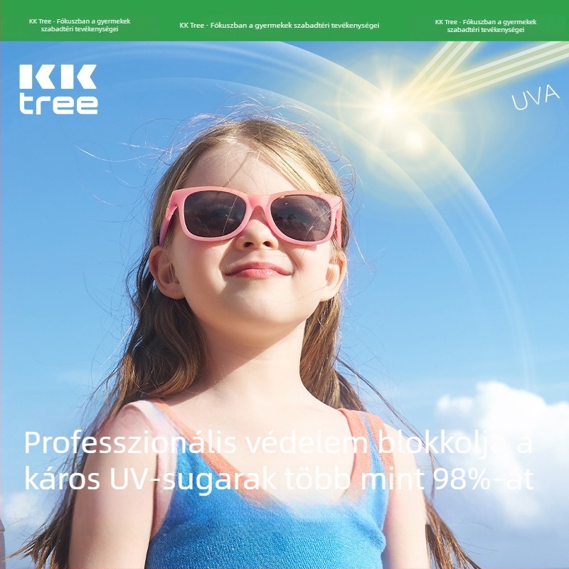 KK Tree színváltó gyerek napszemüveg, polarizált UV400 védelem, fiúknak és lányoknak