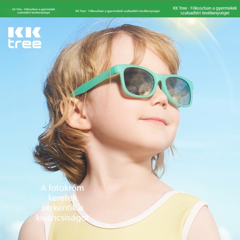 KK Tree színváltó gyerek napszemüveg, polarizált UV400 védelem, fiúknak és lányoknak