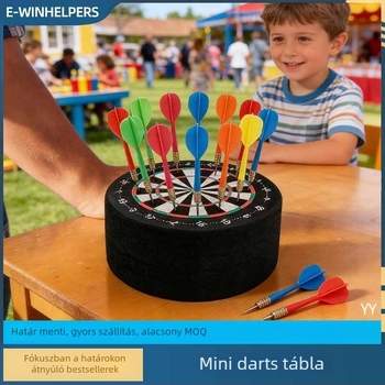 Mini darts állomás – professzionális beillesztő tábla, kétoldalas céltábla