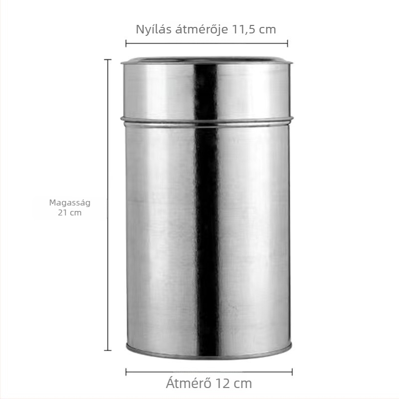 Ónlemez teásdoboz retro stílusban, kézzel készített mandarinhéjjal, kapacitás 50-250 g