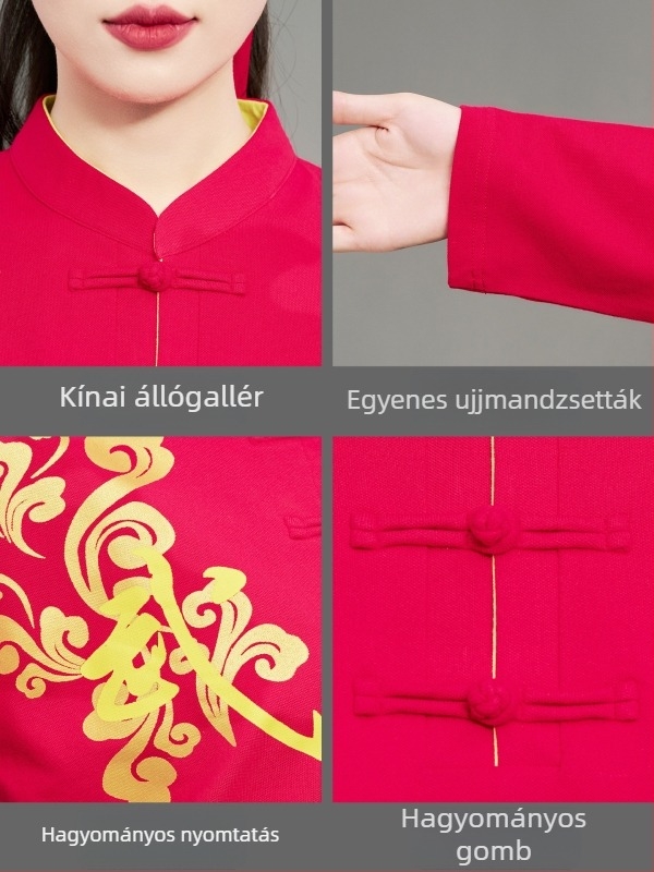 Tai Chi egyenruha, hosszú ujjú, őszi-téli edzés és előadás viselet