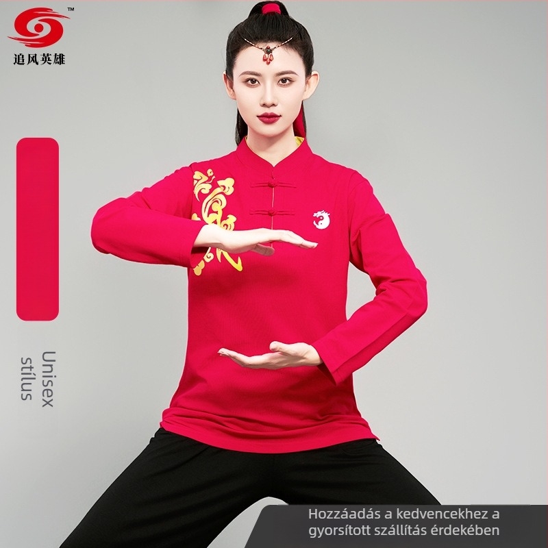 Tai Chi egyenruha, hosszú ujjú, őszi-téli edzés és előadás viselet