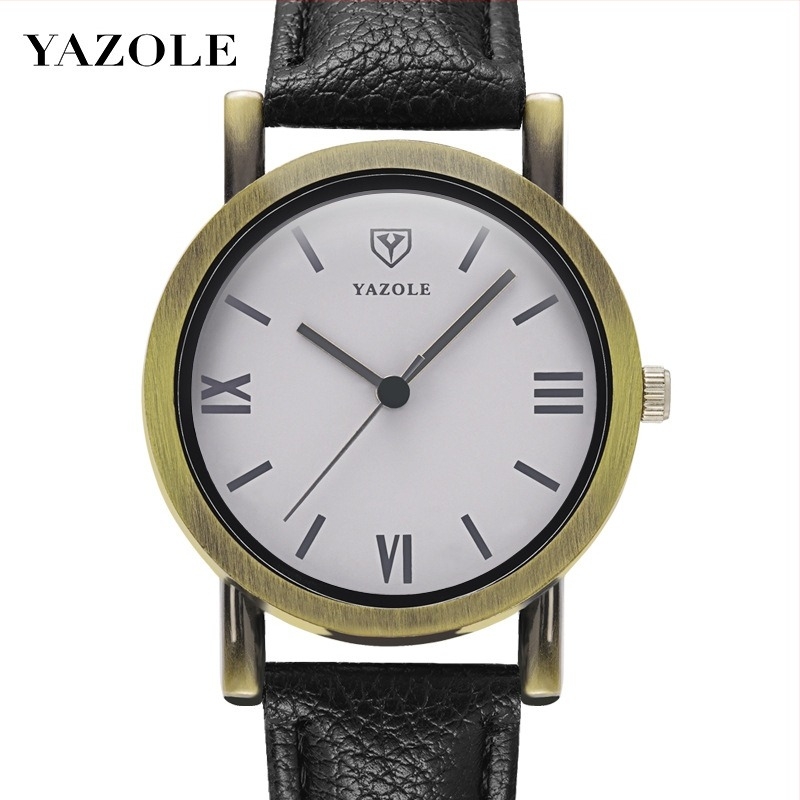 YAZOLE 231 Női retro karóra, PU szíj, lumineszkáló számlap, kvarc működés