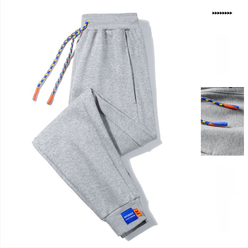 Őszi–téli pamutnadrág fleece-beléssel, férfiaknak és nőknek, trendi minimalist stílus, bokáig érő szárakkal