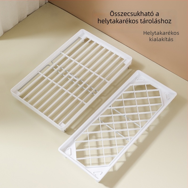 Személyre szabott kétemeletes kozmetikai tároló asztali használatra, állítható, multifunkcionális, műanyag, modern minimalista dizájn