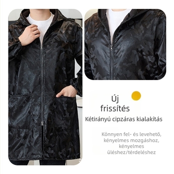 PU puha bőrrel készült vízálló védőkabát fleece béléssel, folt- és olajálló kamuflázs dizájnnal, őszi-téli viselet, uniszex