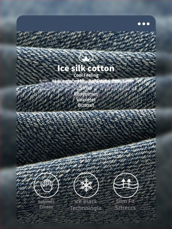 Férfi slim fit vékony denim farmer, tavasz-nyár, vintage európai stílus, egyenes szabású, kiváló kivitel, mindennapi nadrág.