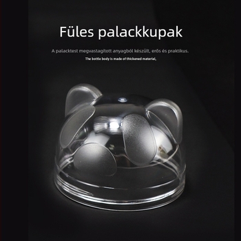 Átlátszó macskafülű PET-palack kupak, élelmiszer-minőségű, vastagított tömítés, szárított gyümölcsök üvegeihez