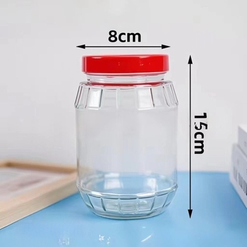 Üveg hermetikus tárolóedény, 300 ml-nél kisebb, nedvesség- és kártevőálló, teához és savanyúsághoz