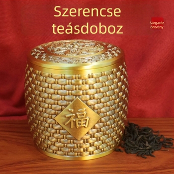 Bronz teásdoboz kettős sárkánnyal és fedővel, prémium otthoni tároló és dekoráció