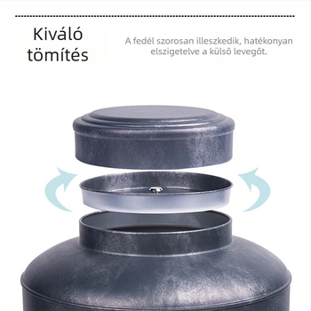 Teásdoboz, kör alakú fémdoboz, 0,5 kg, modell 9150
